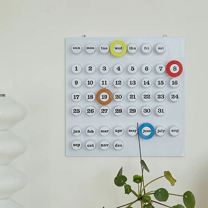 Euroway Ringdate Calendar Perpetual Home Decoration Ornament Crafted From Plastic