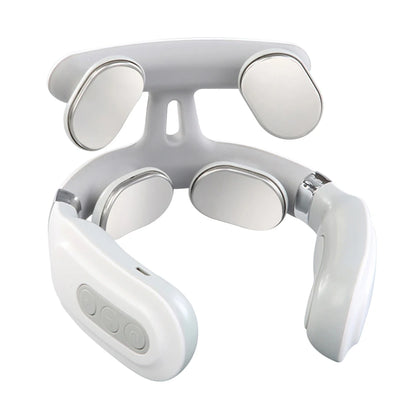 Four heads Adjustable USB Charging Neck Massager Heating Function Breathing Light For Neck Pain Relief And Relaxation