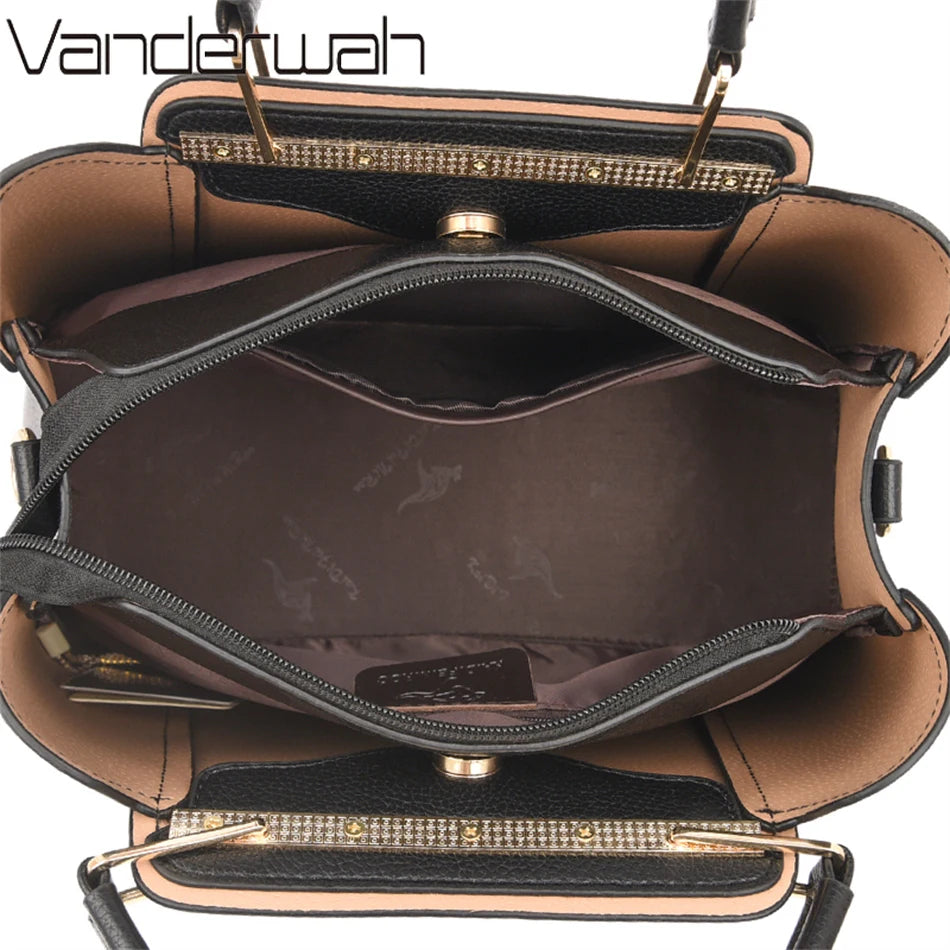 VANDERWAHCN Luxury Women Designer Shoulder Crossbody Bag