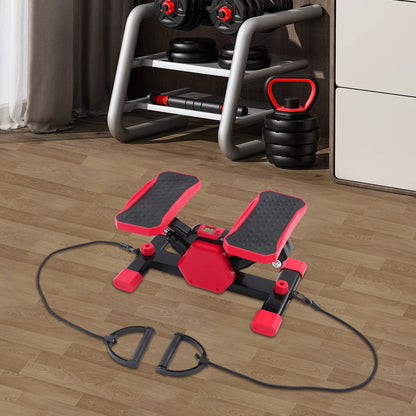 Portable Pedal Exerciser With Pull Ropes For Leg Arm Workouts