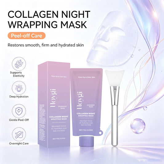Hoygi Collagen Night Wrapping Mask for Firming Hydration and Glow