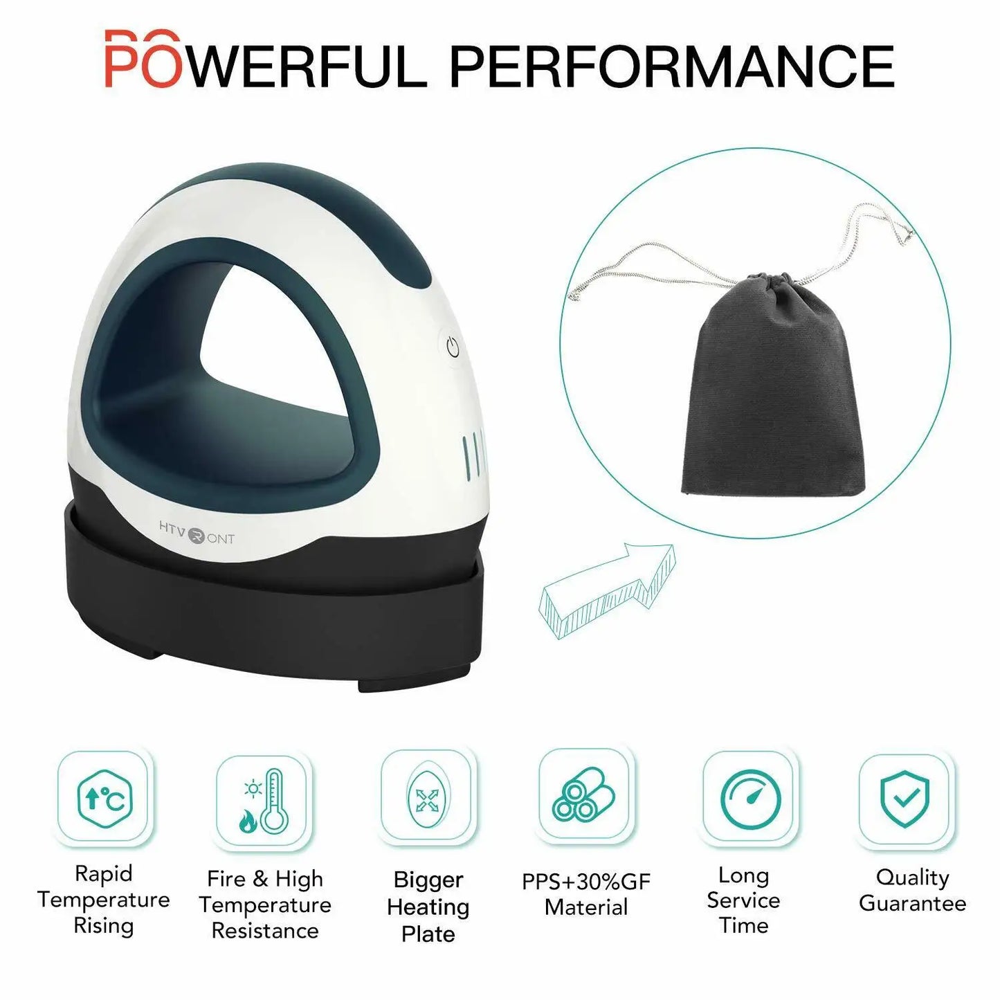 HTVRONT Mini Heat Press Machine Portable For DIY T Shirts