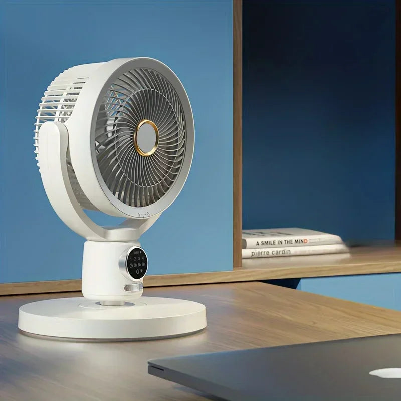 BALASHOV Electric Floor Standing USB Fan With Night Light Remote Control