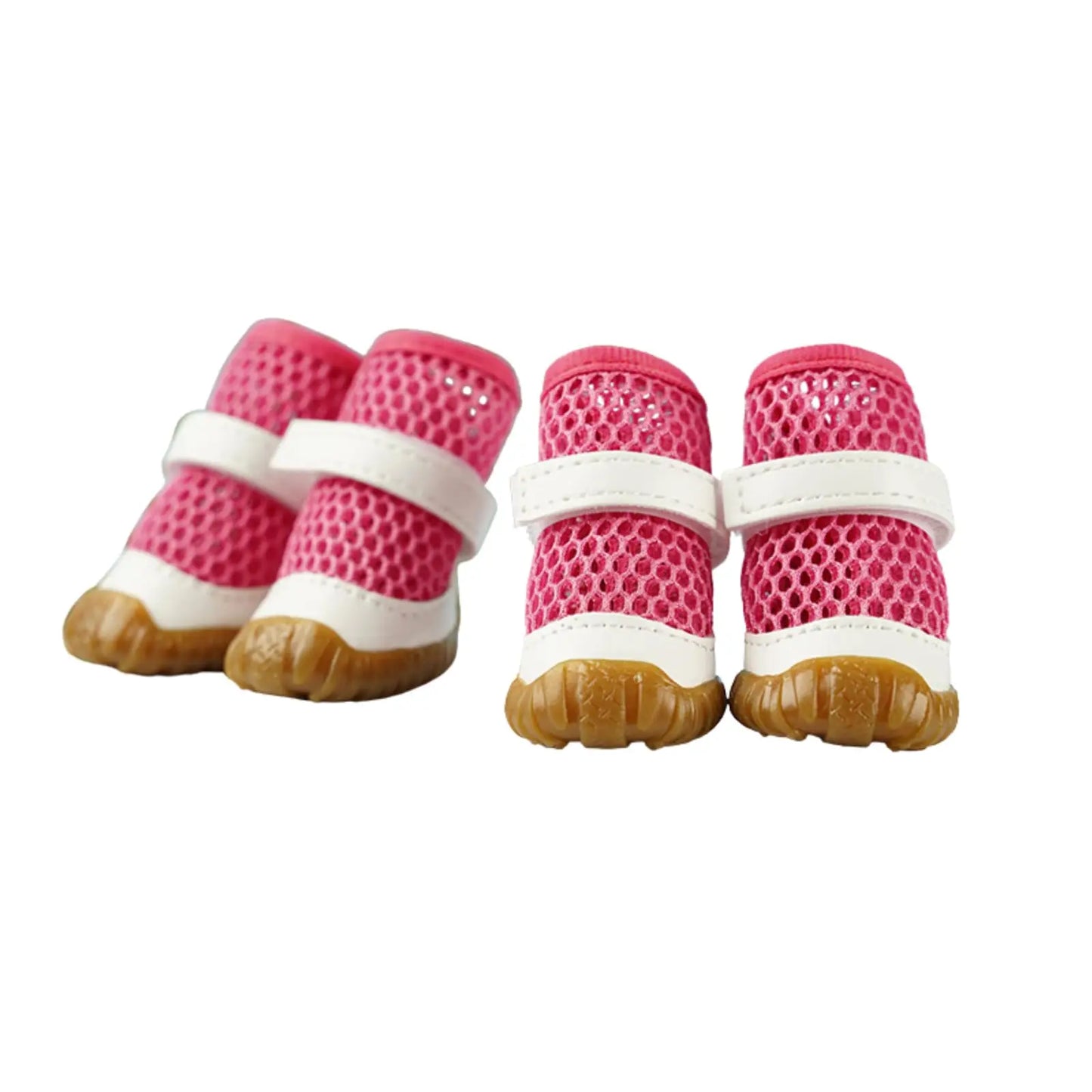 Waterproof Mesh Dog Boots for Hot Pavement, Anti-Slip Paw Protector Shoes for Small Medium Dogs, Outdoor Hiking Walking Pet Foot