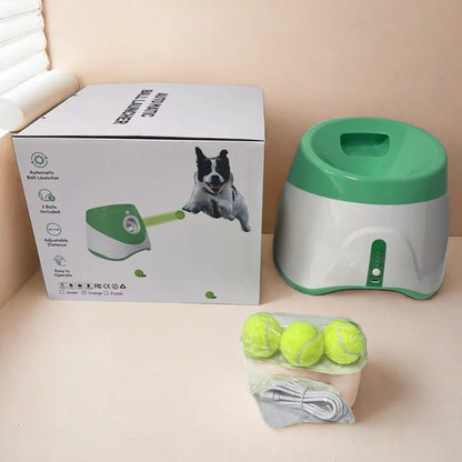 Automatic Ball Launcher For Dogs USB Rechargeable ABS Toy
