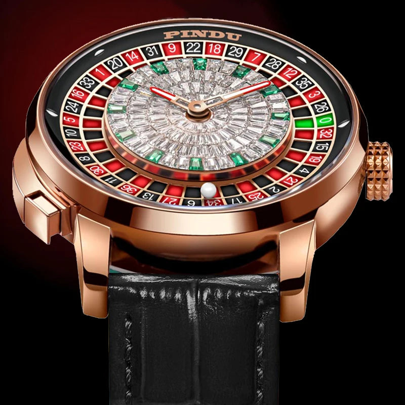 PINDU Mechanical Watch NH35A Sapphire Glass Waterproof Wristwatch