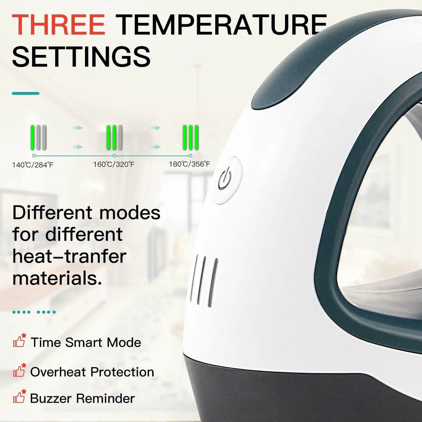 HTVRONT Mini Heat Press Machine Portable For DIY T Shirts