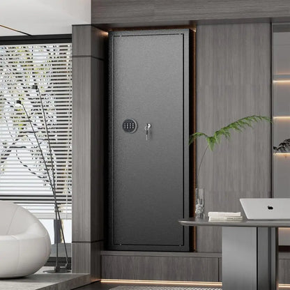 Digital Gun Safe Cabinet With Top Shelf And Pistol Pouches