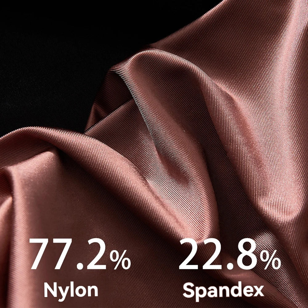 Mens Ice Silk Boxer Briefs Breathable Satin Like Double Layer Crotch