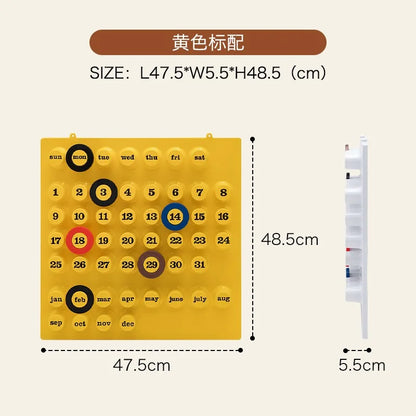Euroway Ringdate Calendar Perpetual Home Decoration Ornament Crafted From Plastic