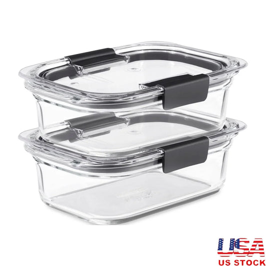 Airtight Leak Proof Glass Storage Containers Set 2