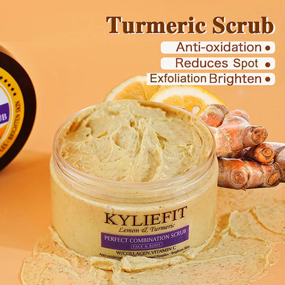 AILKE Natural Turmeric Skin Care Range for Women, Lightening, Cleaning Skin, Moisturizes, Remove Acne Dark Spots, Refining Pores