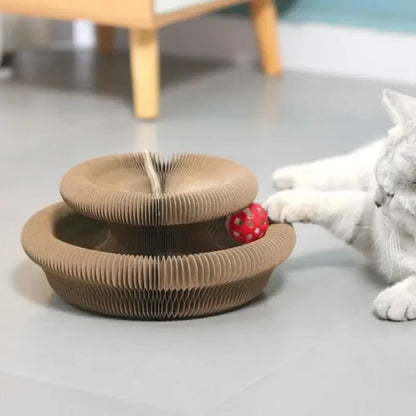 Cat Accordion Magic Organ Cat Scratching Board Cat Toy Ball Scratch Pad Cat Scratcher Kitty Kurlz Cat Toy