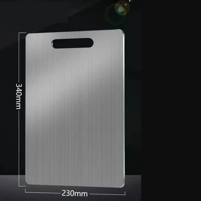 Cutting Boards for Kitchen Stainless Board 304 Steel Thickened Double Sided Food Grade Portable Fruit Meat Chopping