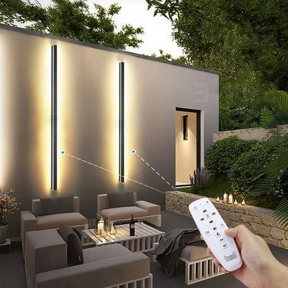 2/1 PCS Outdoor Lighting Waterproof LED Dimming  Remote Control IP65 Waterproof Wall Light  Porch Sconce  85V- 265V 60-200cm