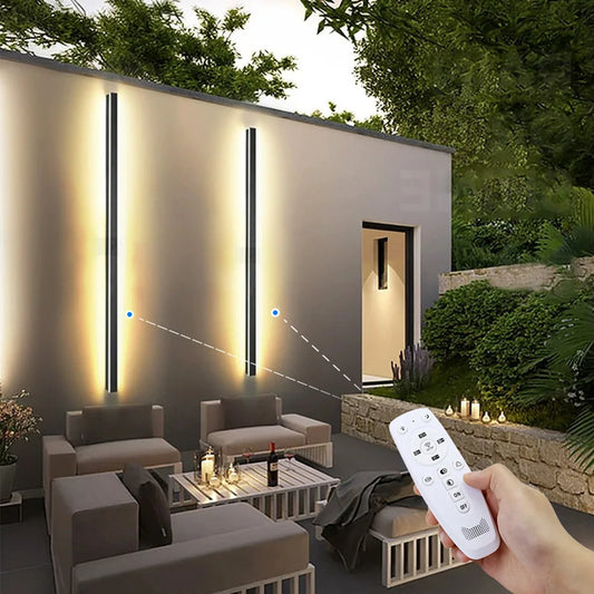 YNL Waterproof LED Outdoor Wall Sconce With Remote Control