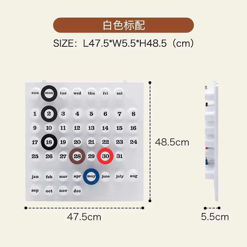 Euroway Ringdate Calendar Perpetual Home Decoration Ornament Crafted From Plastic