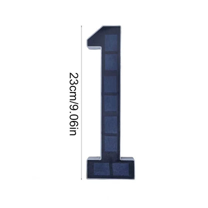 Solar House Number Lights House Sign Light Sensor Modern Led Address Sign Solar House Number Sign Led Address Number for Outdoor