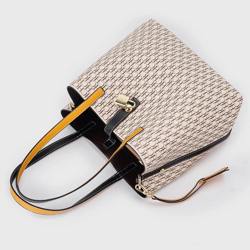 CH Women Tote Bag Large Capacity Shoulder Crossbody Purse