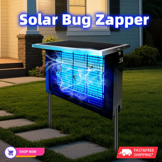 Outdoor Rechargeable Solar Bug Zapper For Patio And Garden
