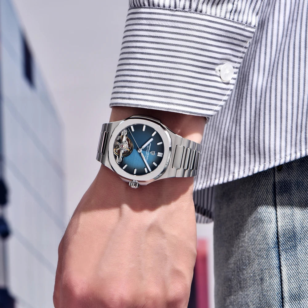 PAGANI DESIGN Skeleton Tourbillon Automatic Mens Watch