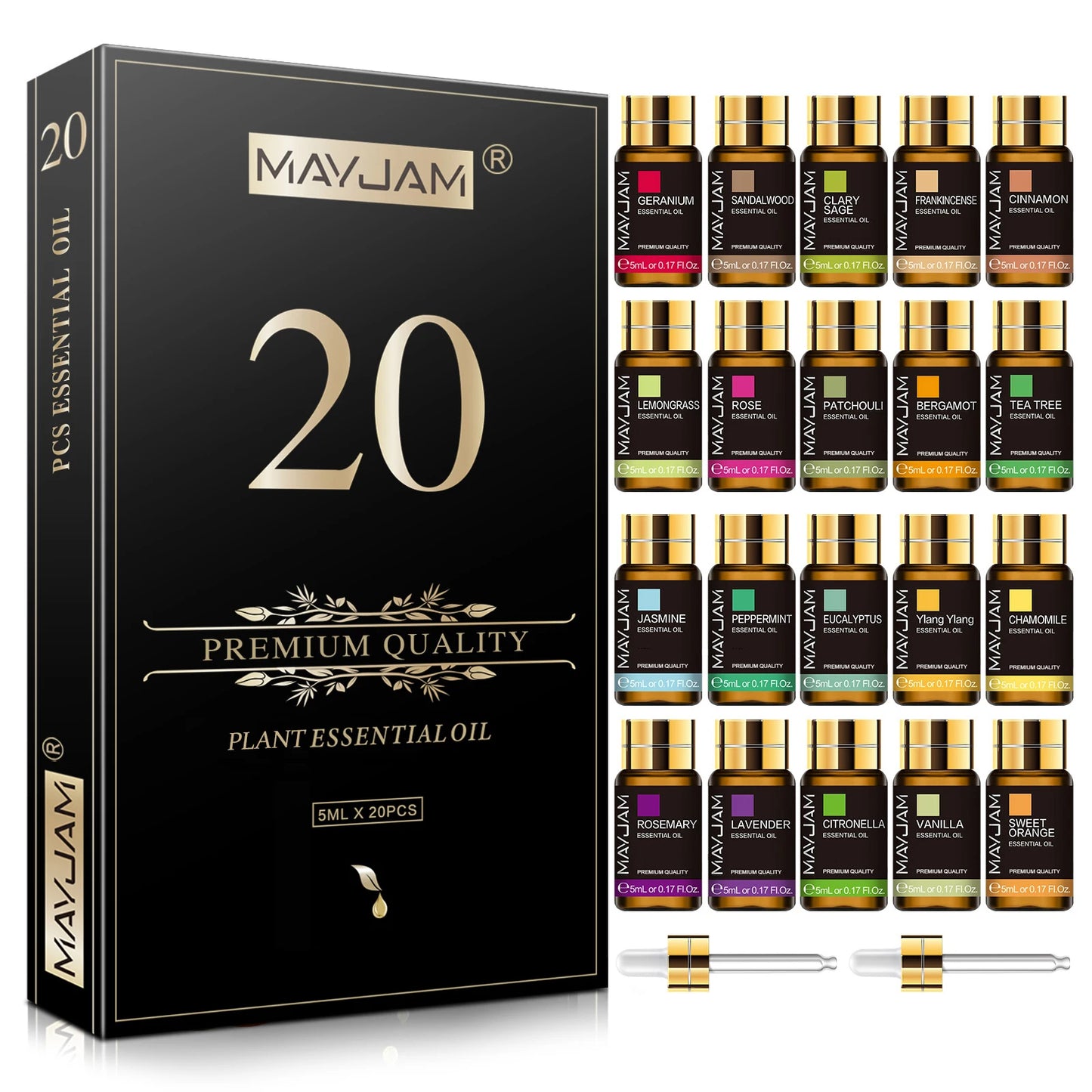 Mayjam Pure Essential Oil Collection Featuring Diverse Soothing Blends