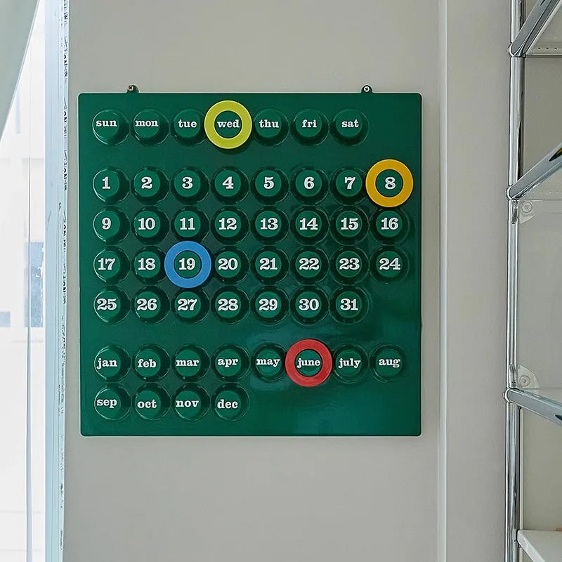 Euroway Ringdate Calendar Perpetual Home Decoration Ornament Crafted From Plastic