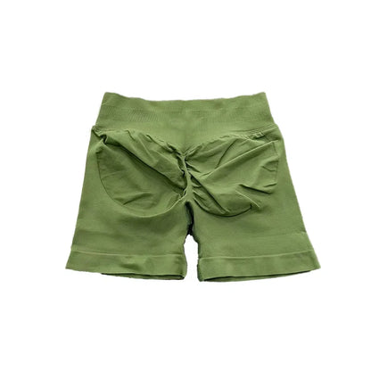 Impact Shorts with Logo Women Seamless Yoga Shorts Scrunch Bum Gym Shorts Workout Biker Short Fitness