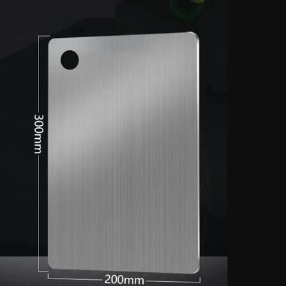 Cutting Boards for Kitchen Stainless Board 304 Steel Thickened Double Sided Food Grade Portable Fruit Meat Chopping
