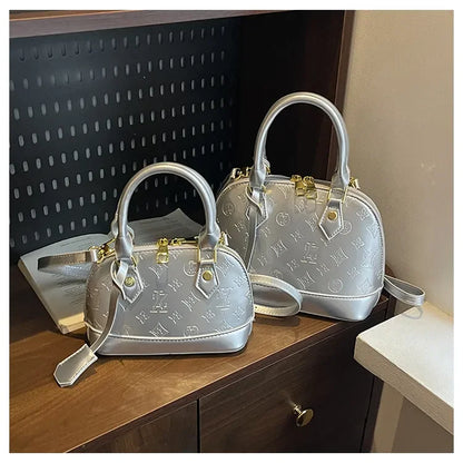 2025 Designer Hottest Shell Fashion Versatile Glossy High Quality Women Shoulder Crossbody Bag Available in Red Black and More