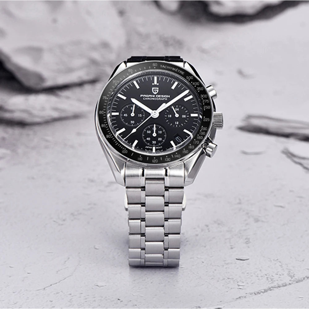 PAGANI DESIGN V5 Moon Men's Watch Chronograph Quartz Stainless Steel