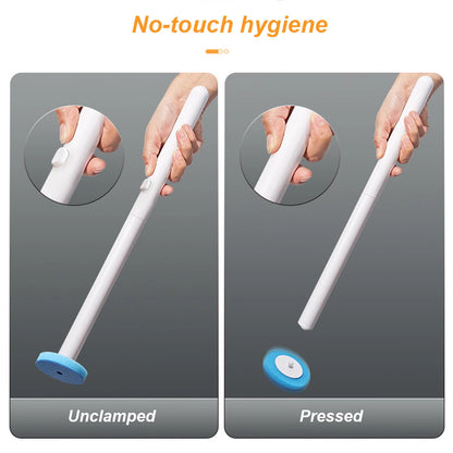 VKTECH Disposable Wall Mounted Toilet Brush Long Handle Cleaner