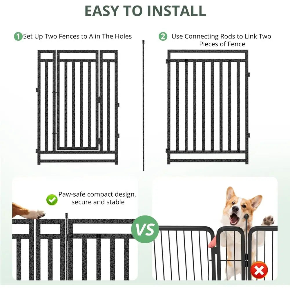 Portable 16-Panel Dog Playpen For Indoor And Outdoor Use