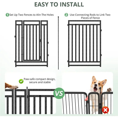 Portable 16-Panel Dog Playpen For Indoor And Outdoor Use