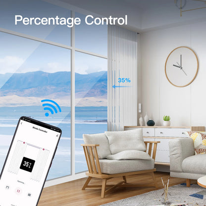 MOES Tuya WiFi Electric Curtain Motor With Remote Alexa