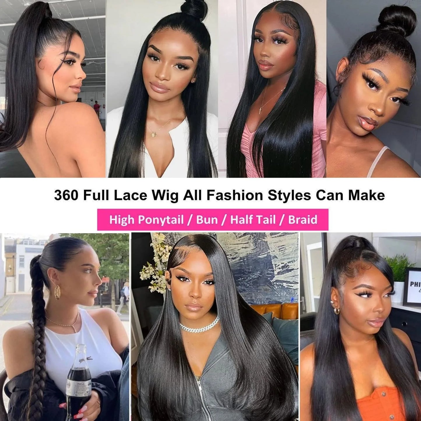 Hair Code InvisiStrap GluelessFullLace Wig ExtralongSilkySmooth VirginRemyHD Straight