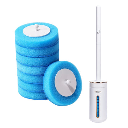 VKTECH Disposable Wall Mounted Toilet Brush Long Handle Cleaner