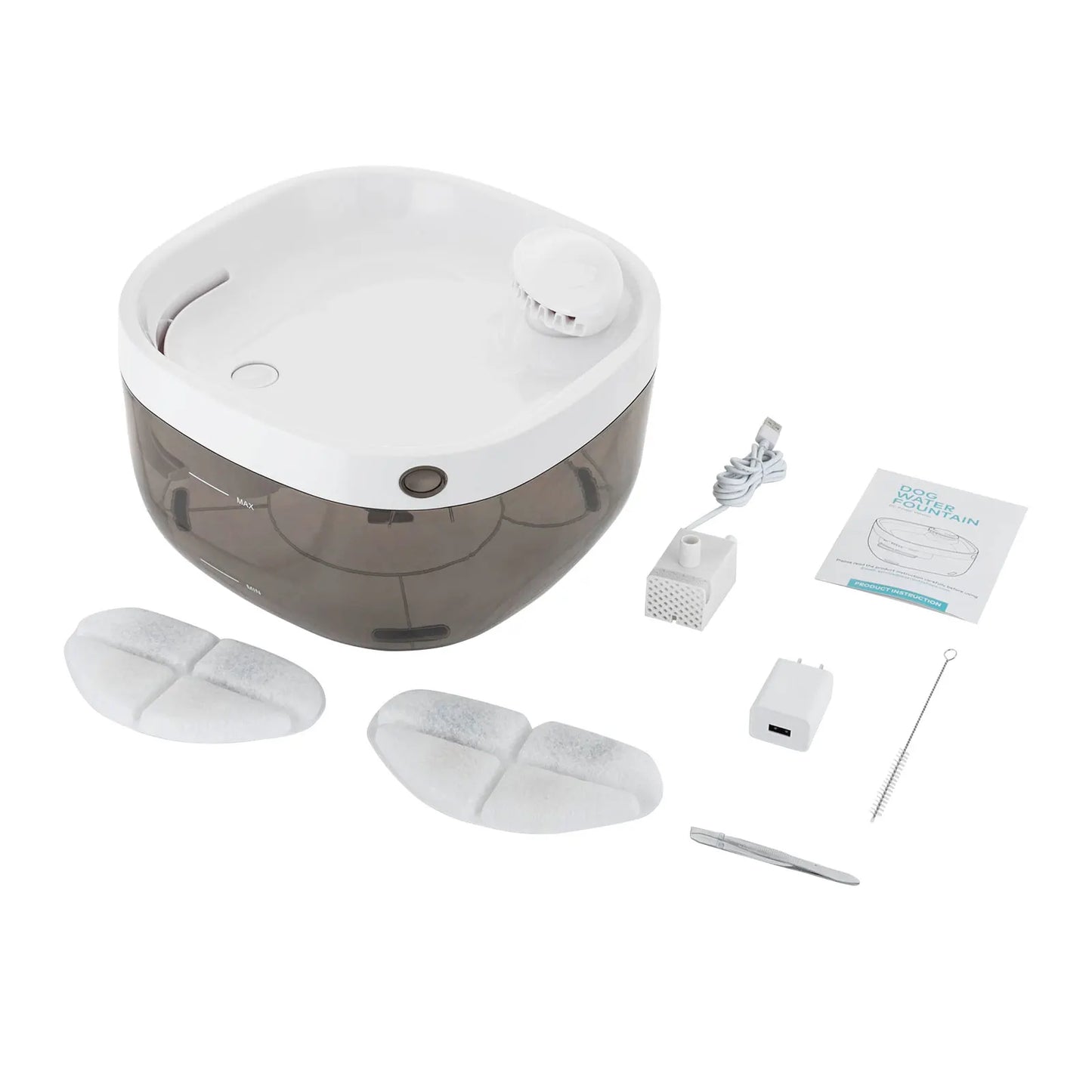 Pet Water Fountain 1.85 Gallon Large Capacity Ultra Quiet 30dB