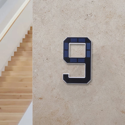 17cm Solar Lighted House Numbers & Letters for Outside LED Illuminated Address Sign IP44 Weatherproof Wall Mount for Home Exterior Residences Apartments Factories (9)