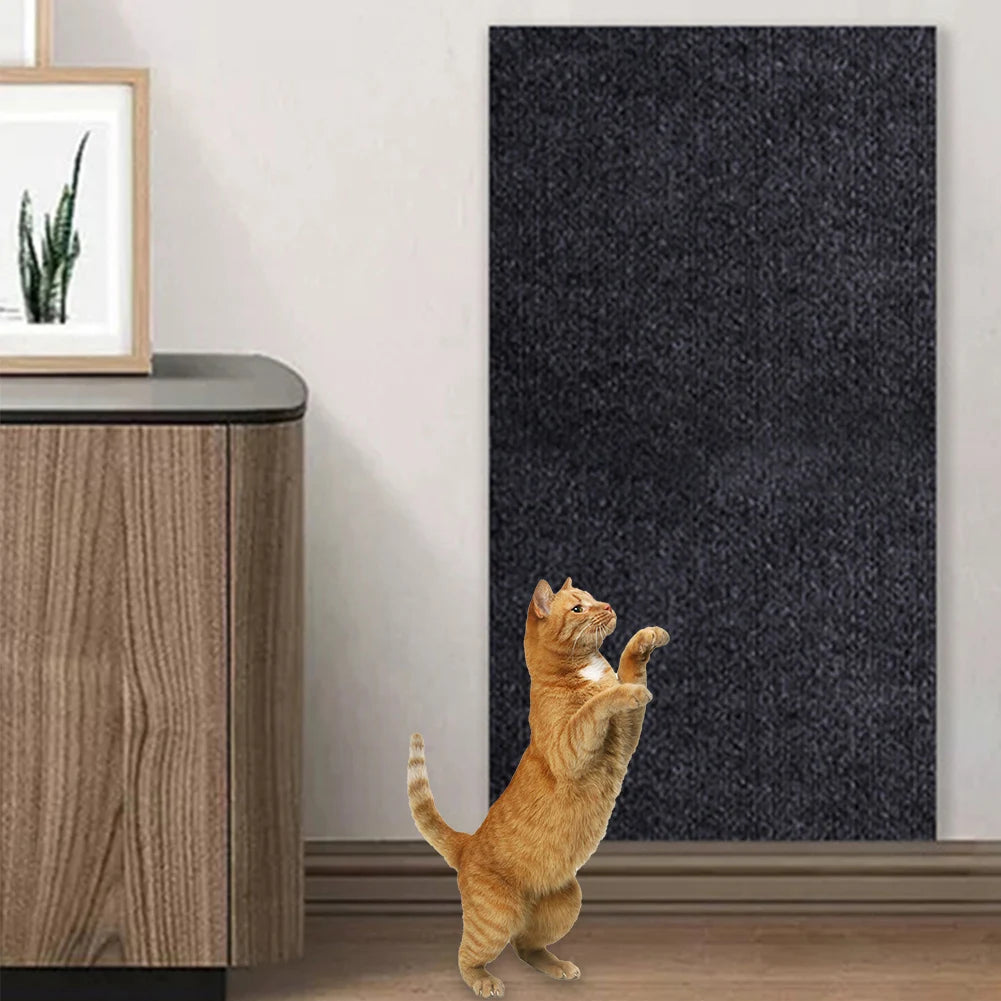 Cat Scratching Mat Self-Adhesive Trimmable Carpet Cat Scratching Post Carpet For Sofa Funitures Protective Mat Pet Accessories