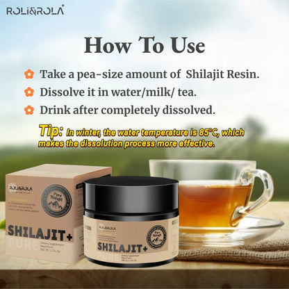 ROLI&ROLA Shilajit Resin With 85 Plus Minerals Fulvic Edible Supplement