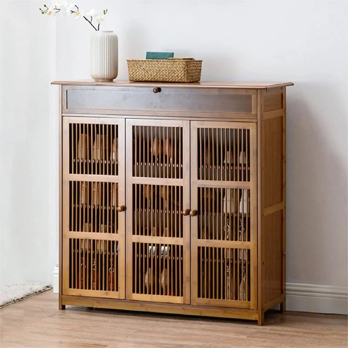 Hign Concerned Bamboo Shoe Storage Cabinet Gdrasuya10 4 Tier