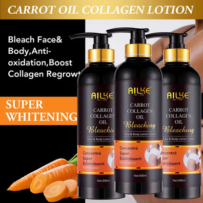 AILKE Collagen 5 in 1 Skin Care Kit, Restore Skin Elasticity, Smooth Skin, Brighten, Even Skin Tone, For Face And Body Use Set