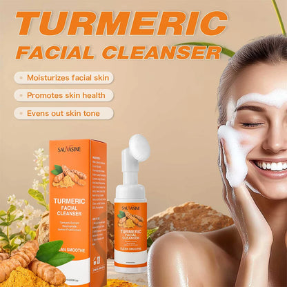Ms.Dear Turmeric Cleanser Brightening Facial Cleanser With Brush Lemon Extract