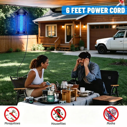 Outdoor Bug Zapper 4000V Indoor Electronic Mosquito Killer Lantern Waterproof Fly Trap Insect Killer