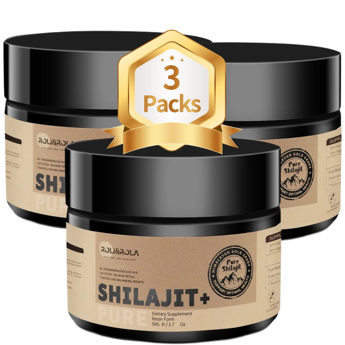 ROLI&ROLA Shilajit Resin With 85 Plus Minerals Fulvic Edible Supplement