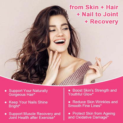 BBEEAAUU Collagen Glutathione Capsules Skin Whitening Supplement Antioxidant Support Liver Detoxification Improvement Skin Slack