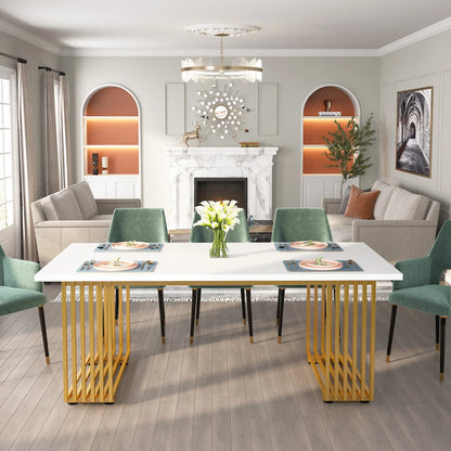 Tribesigns Modern Executive Office Desk With Metal Legs