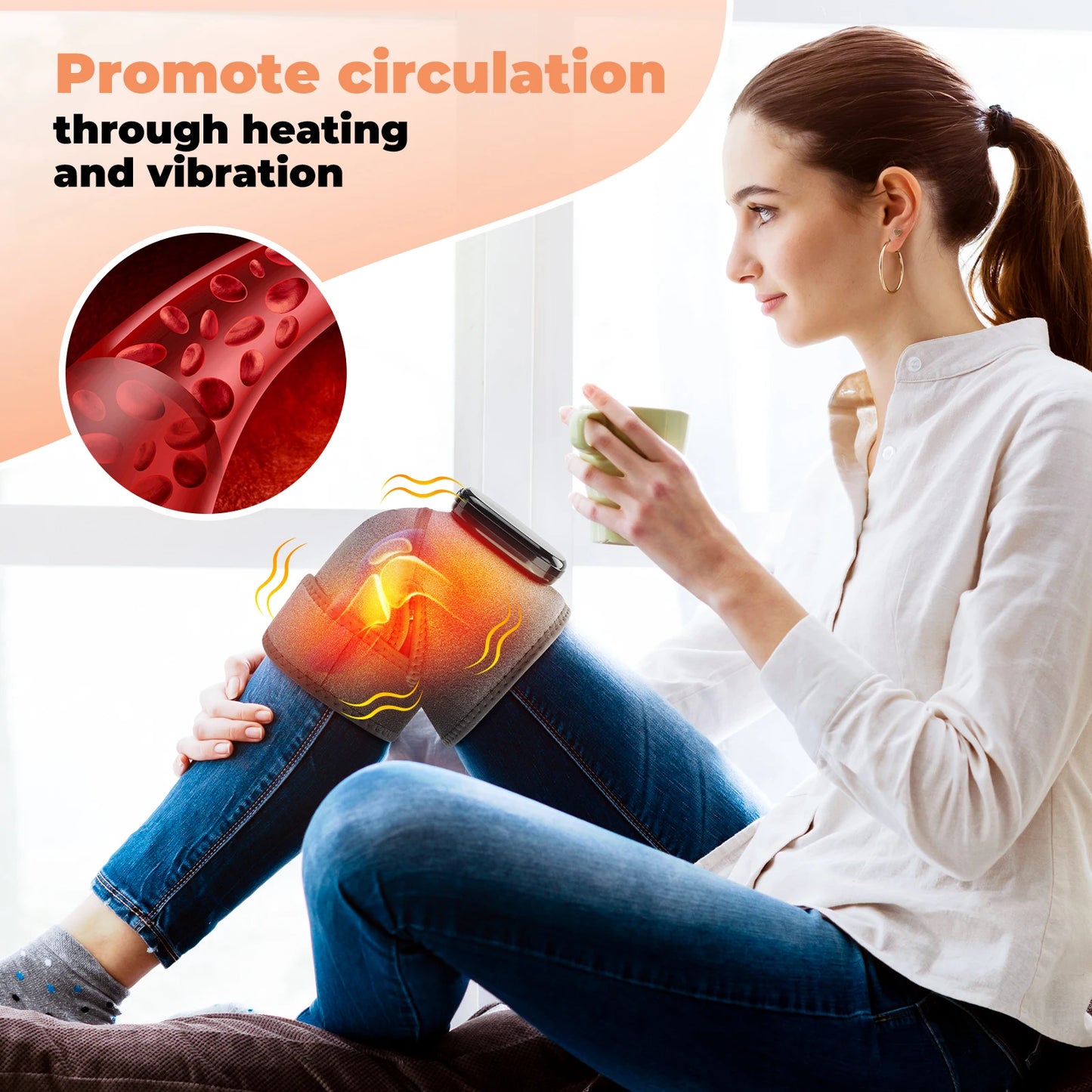 DearBeauty Knee Massager With Elbow Shoulder Heating Pad