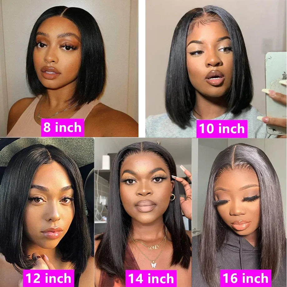 UEENLY SupremeLuxe LaceFront Bob Wig PremiumQuality 100Percent HumanRemy Hair Shine